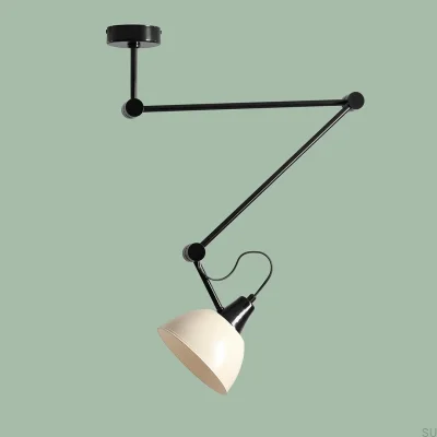Luminária de teto Aida Gloss Metal Cream
