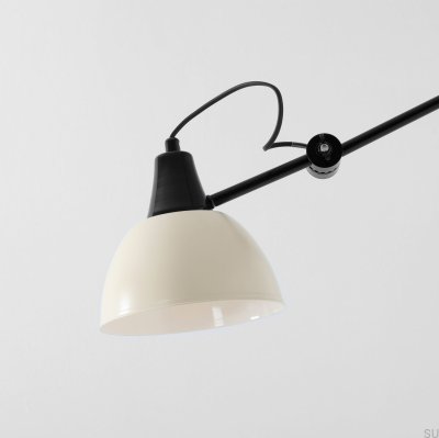 Luminária de parede Aida Gloss Metal Creme