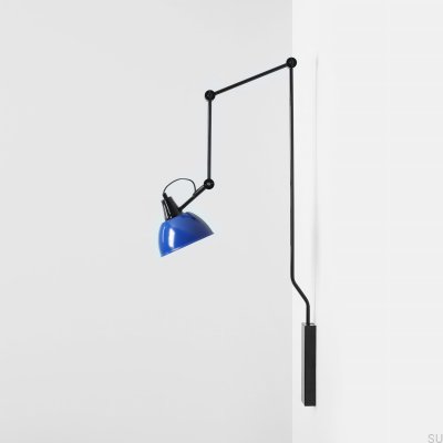 Luminária de parede Aida Gloss Metal Cobalt