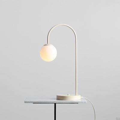 Luminária de mesa Una Metal Creme