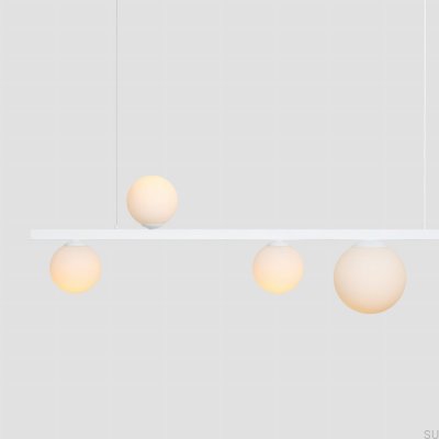 Luminária pendente Garda 5 Metal Branco
