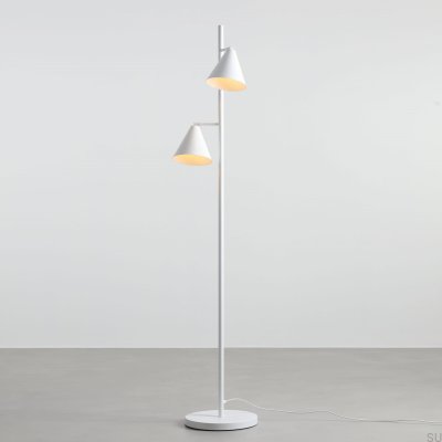 Luminária de chão Form 2 Metal Branco