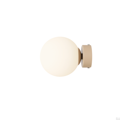Luminária de Parede Ball S Metal Bege