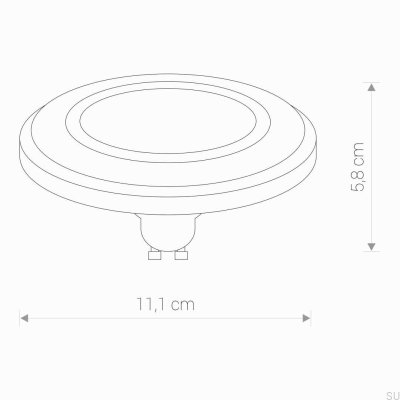 Lâmpada branca GU10 ES111