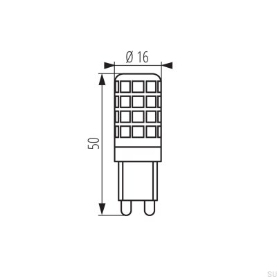 Lâmpada LED ZUBI 4W G9-WW