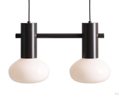 Luminária Pendente Flo 2 S Metal Preta