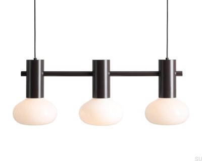 Luminária Pendente Flo 3 S Metal Preta