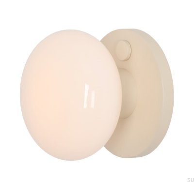 Luminária de parede Flo S Metal Creme