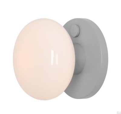 Luminária de Parede Flo S Cinza Metálico