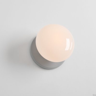 Luminária de Parede Flo S Cinza Metálico