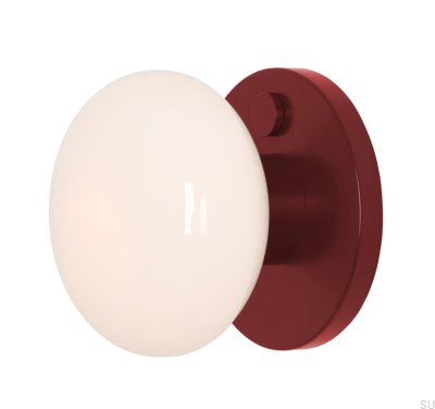 Luminária de Parede Flo S Metal Vermelha