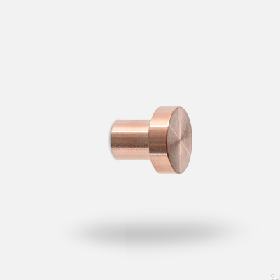 Cabide de parede Nena S, cobre escovado, sem pintura