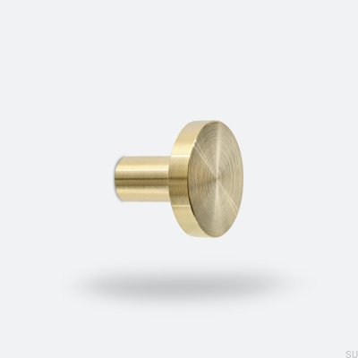 Cabide de parede Nena M W Latão, escovado sem pintura