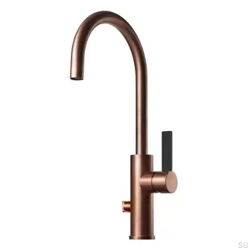 Torneira de cozinha com válvula para lava-louças ARM184 Cobre escovado sem pintura