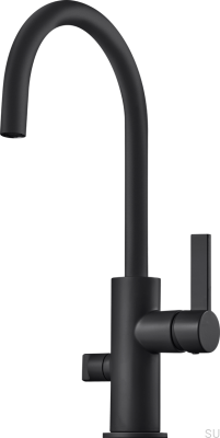 Torneira de cozinha com válvula para lava-louças ARM184 Latão Preto Fosco