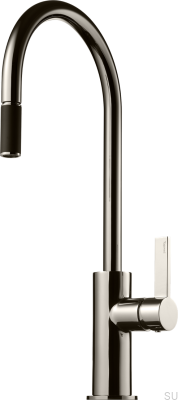 Torneira de cozinha em latão preto platina ARM185