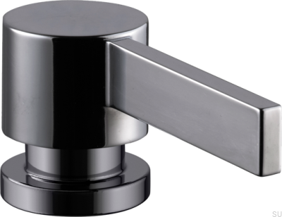Dispensador de sabão em latão preto cromado ARM228