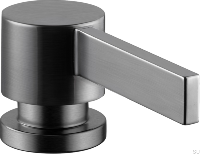 Dispensador de sabão em latão preto cromado escovado ARM228