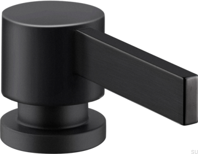 Dispensador de sabão preto fosco de latão ARM228