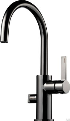 Torneira de cozinha com válvula para lava-louças ARM384 Latão Preto Cromado