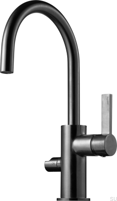Torneira de cozinha com válvula para lava-louças ARM384 Latão Preto Cromado Escovado