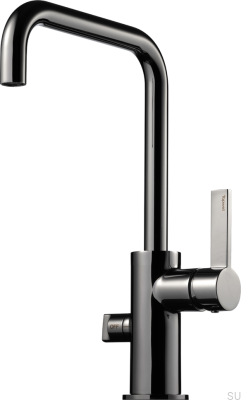 Torneira de cozinha com válvula para lava-louças ARM584 Latão Preto Cromado