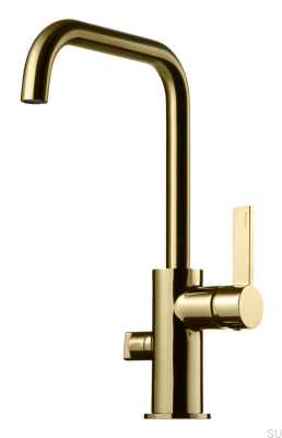 Torneira de cozinha com válvula para lava-louças ARM584 Latão Mel Dourado