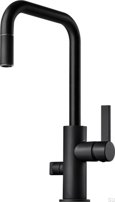 Torneira de cozinha com válvula para lava-louças ARM887 Latão Preto Fosco