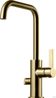Torneira de cozinha com válvula para lava-louças ARM984 Latão Mel Dourado