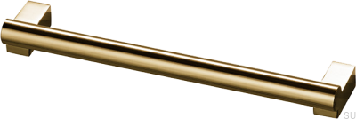 Puxador longo para móveis Bar173 160, latão polido, sem verniz