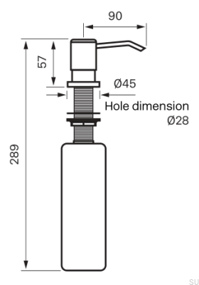 Dispensador de sabão de latão Grottesco BI228