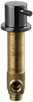 Válvula de corte para lava-louças BI284 latão preto cromado