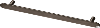 Puxador para móveis oblongo Pastille L 256, latão marrom
