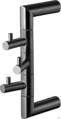 Toalheiro TA253 Latão Preto Cromado Escovado