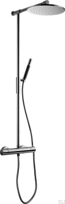 Conjunto de chuveiro TVM300 latão prata cromado