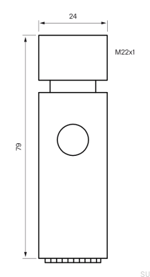 Aerador de latão prateado cromado ZDOC097