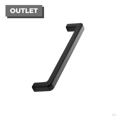 Puxador para móvel Mango 192 oblongo, metal, preto mate