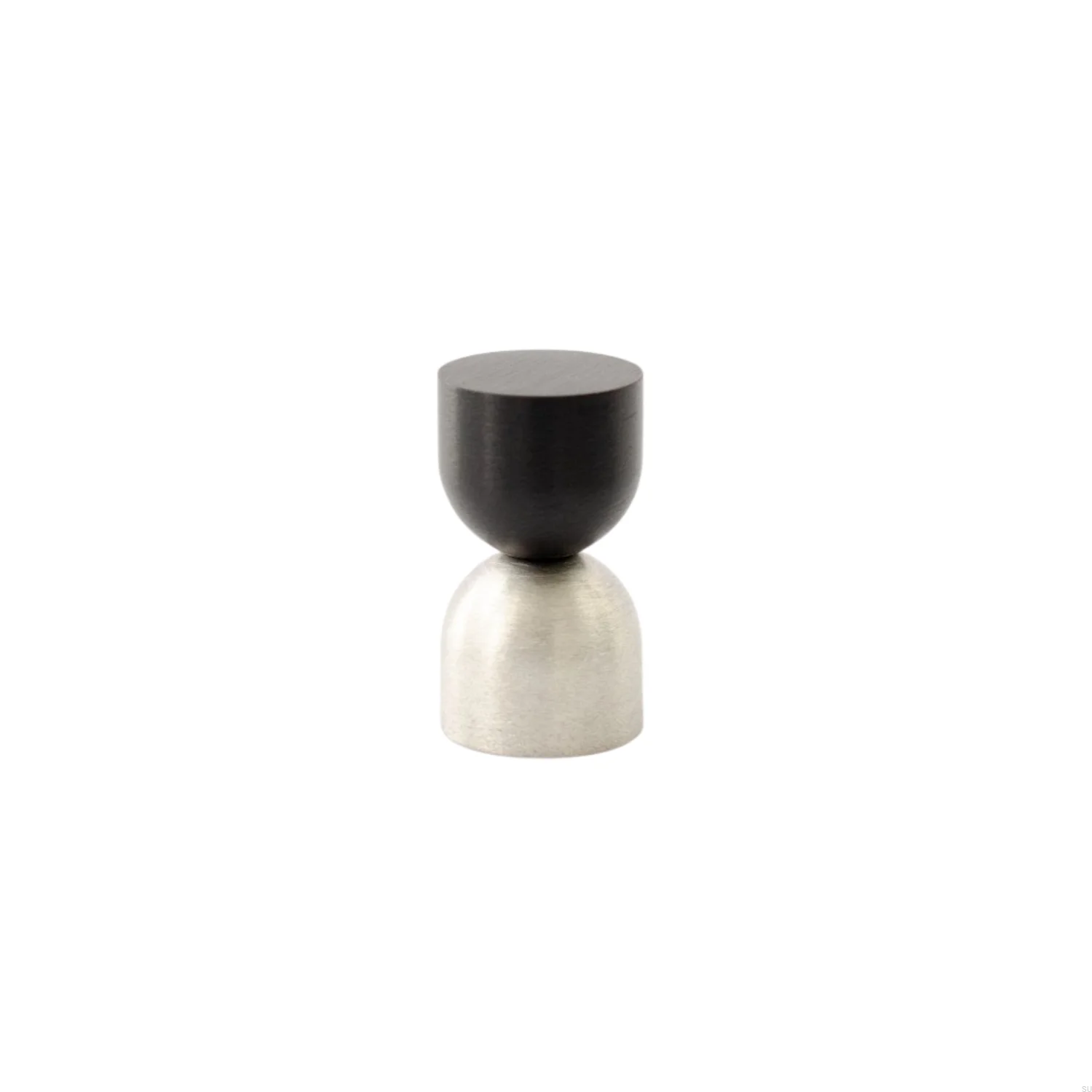 KN56RB/AS--Gałka-meblowa-Kokeshi-Mix-1832-Aluminium-Czarne-Stal-Szczotkowana-BB-Sweden-Skandynawskie-Uchwyty_1