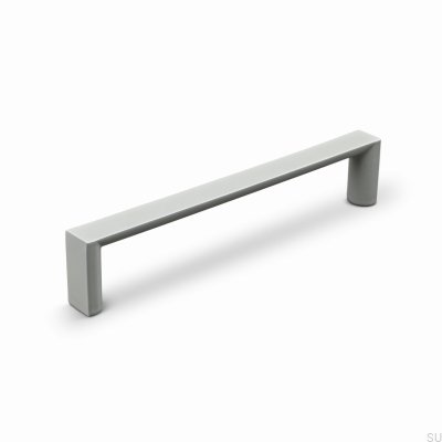 Puxador alongado para móveis Sala 128 Metal Silk Grey