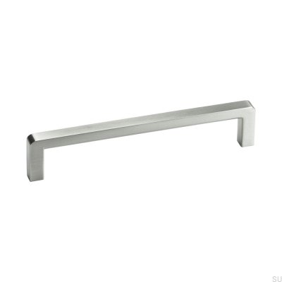 Puxador redondo para móveis Bolero 128 Silver (aspecto inox)