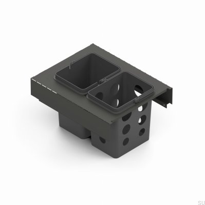 Sistema de Contêiner de Triagem de Resíduos Toledo 40x45 Cinza Escuro