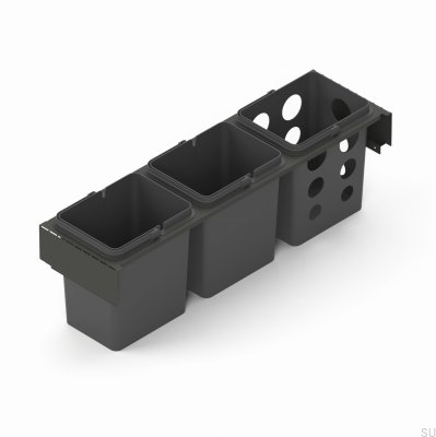 Sistema de Contêiner de Triagem de Resíduos Toledo 80x35 Cinza Escuro