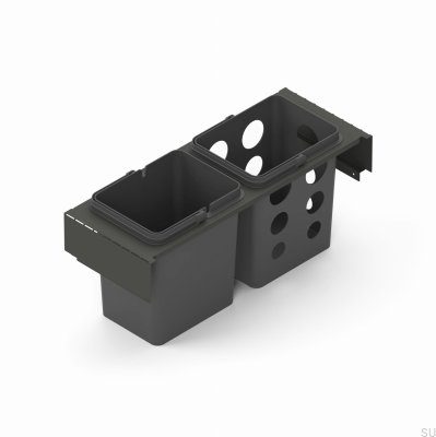 Sistema de Contêiner de Triagem de Resíduos Toledo 60x35 Cinza Escuro