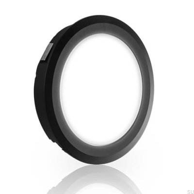 Refletor LED plano 2700K IP44 3W preto