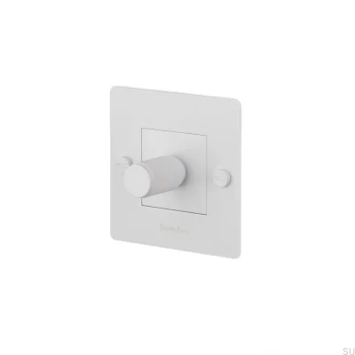 Luminária LED Cross 1G 250W Branco Aço com Dimmer Padrão Europeu e Logotipo