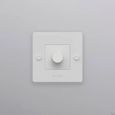 Luminária LED Cross 1G 250W Branco Aço com Dimmer Padrão Europeu e Logotipo