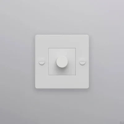 Luminária LED Cross 1G 250W Branco Aço com Dimmer Padrão Europeu sem logotipo
