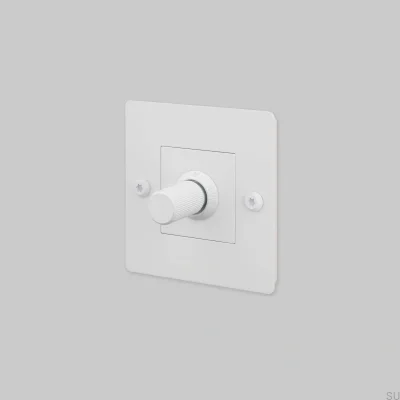 Dimmer com interruptor sem logotipo LED Linear 1G 250W Branco Aço Padrão Europeu