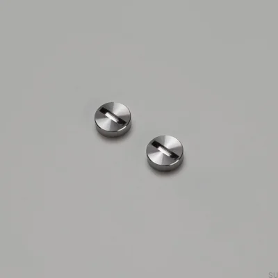 Conjunto de decoração com moldura de aço prateado e detalhes em forma de cruz