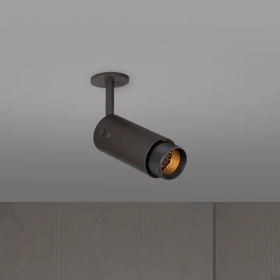 Farol auxiliar ajustável Exhaust Cross, aço grafite com detalhes em bronze queimado